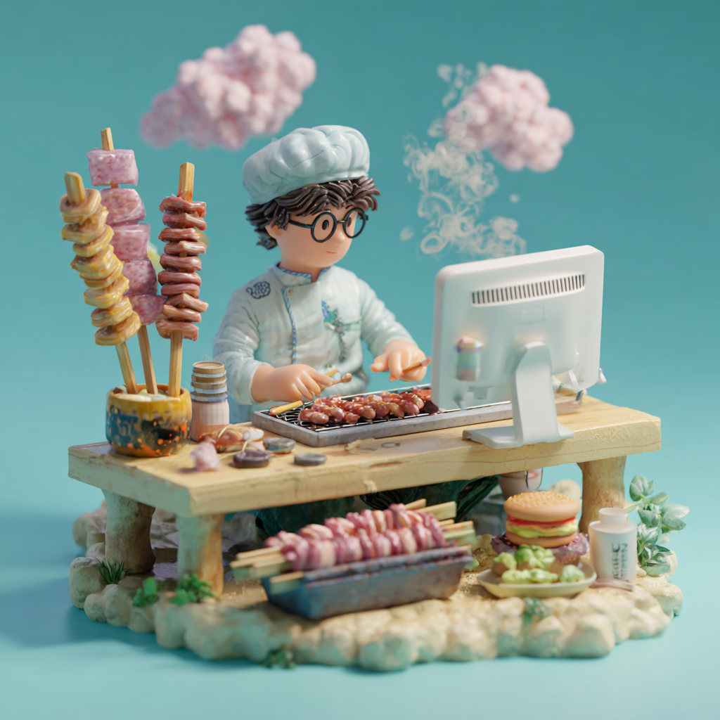 撸串ING...............