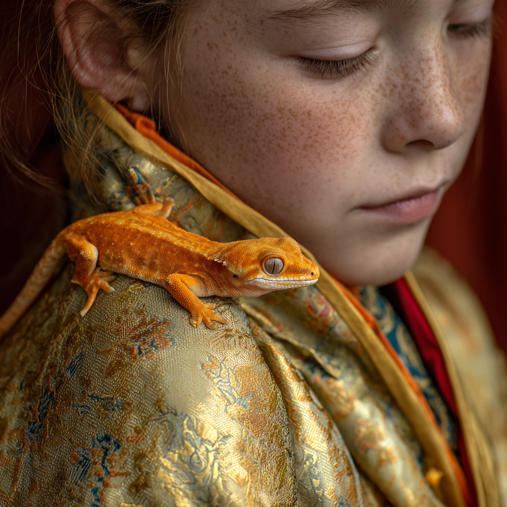 守宫蜥蜴和女孩