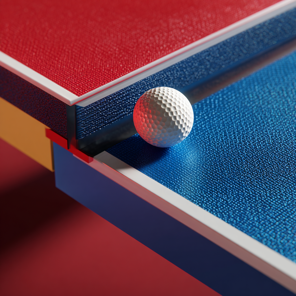 乒乓球特写