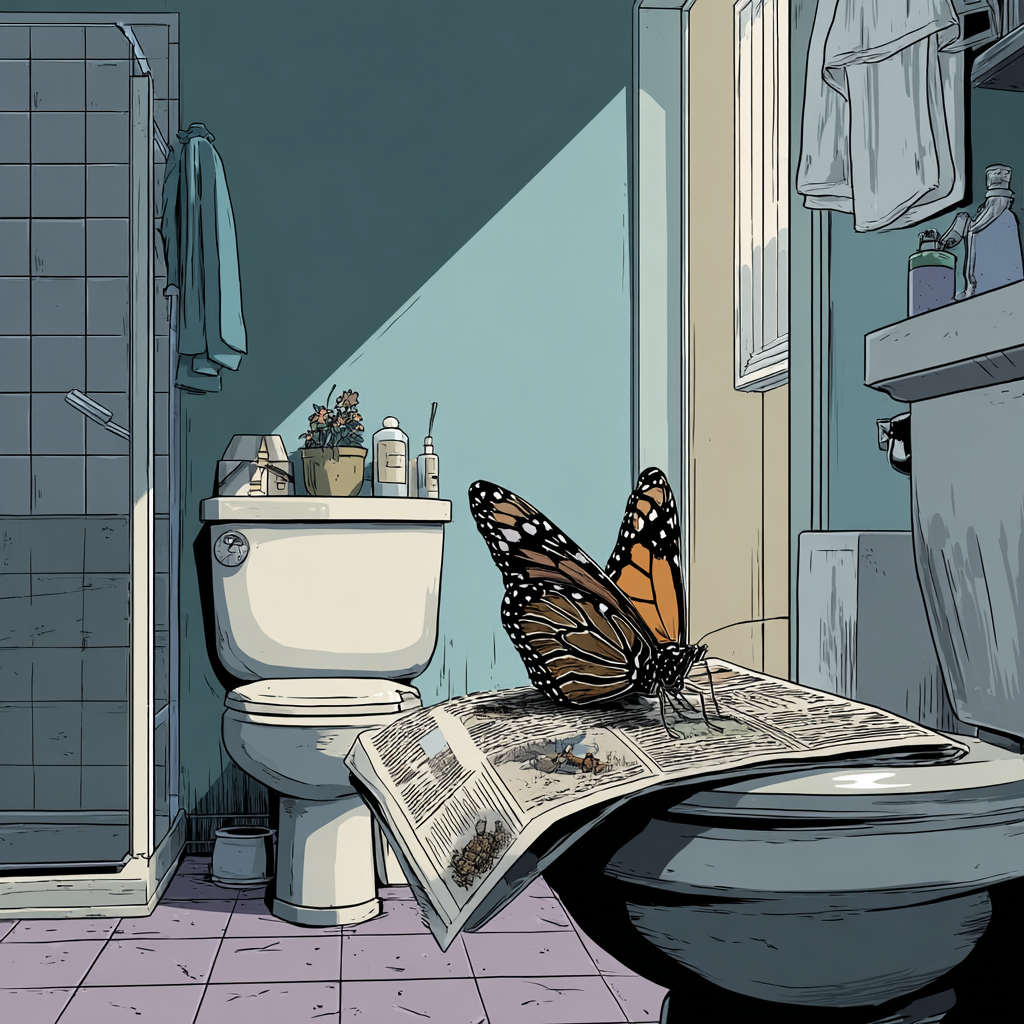 蝴蝶上厕所