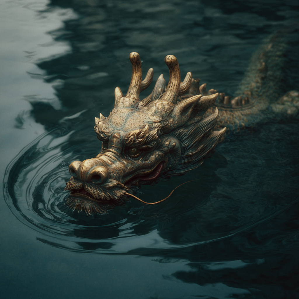 Dragon in the water