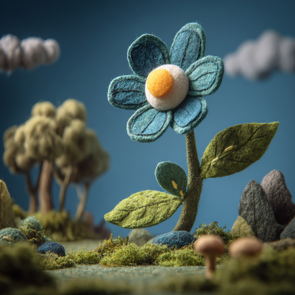 毛毡世界花