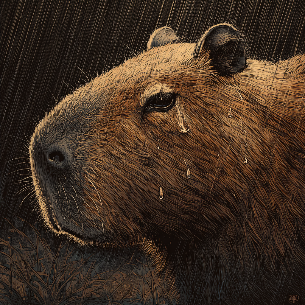 伤心的卡皮巴拉