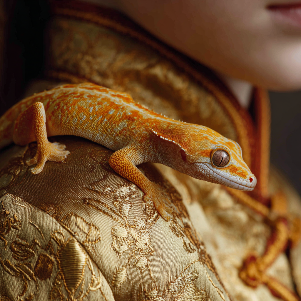 守宫蜥蜴和女孩