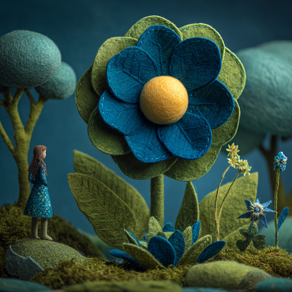 毛毡世界花