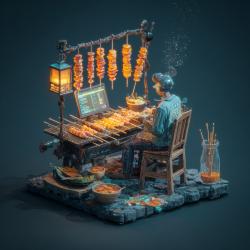 撸串ING...............