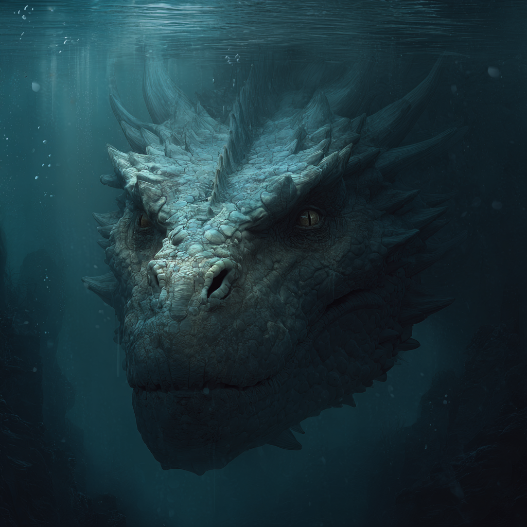 Dragon in the water