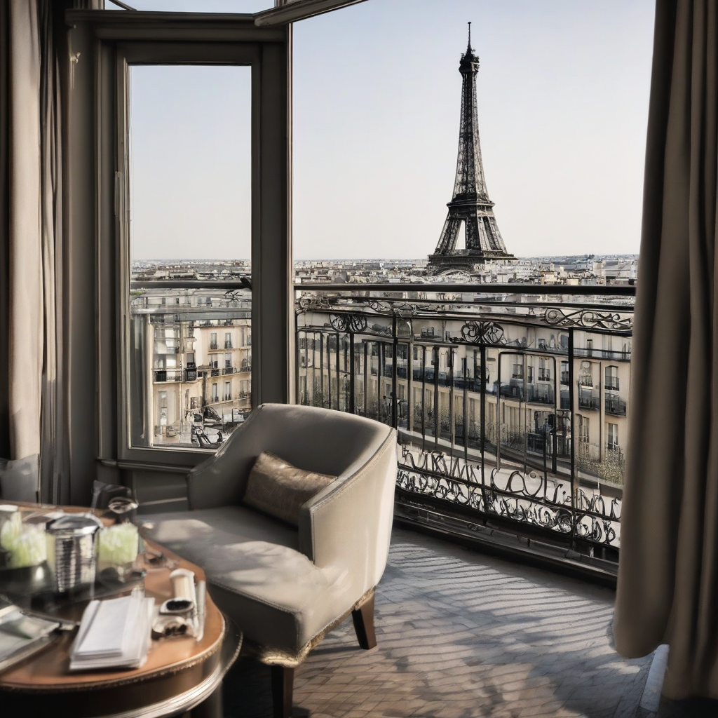 在家里看埃菲尔铁塔