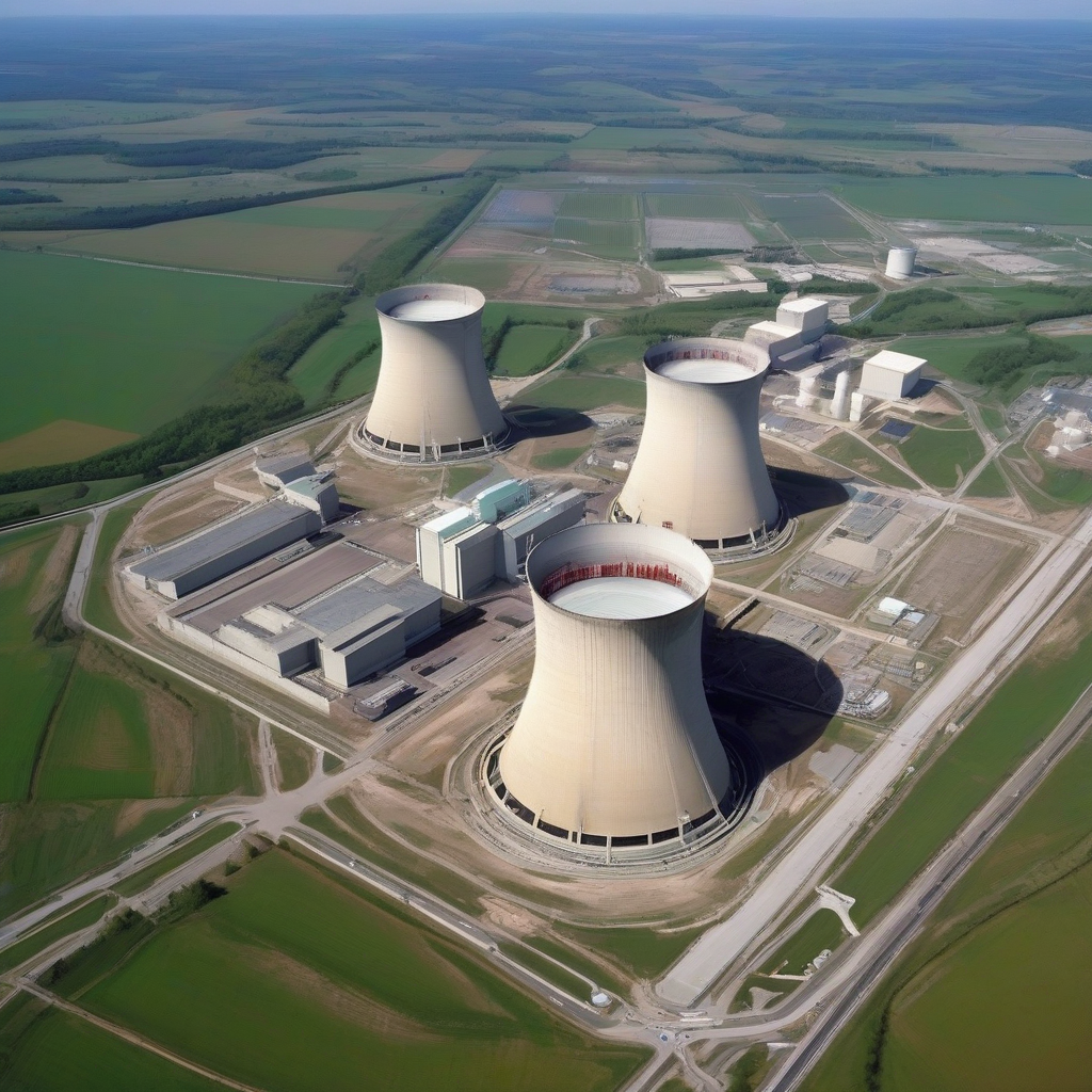 近+鸟瞰核电站