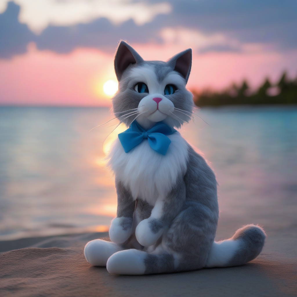 看夕阳的布偶猫