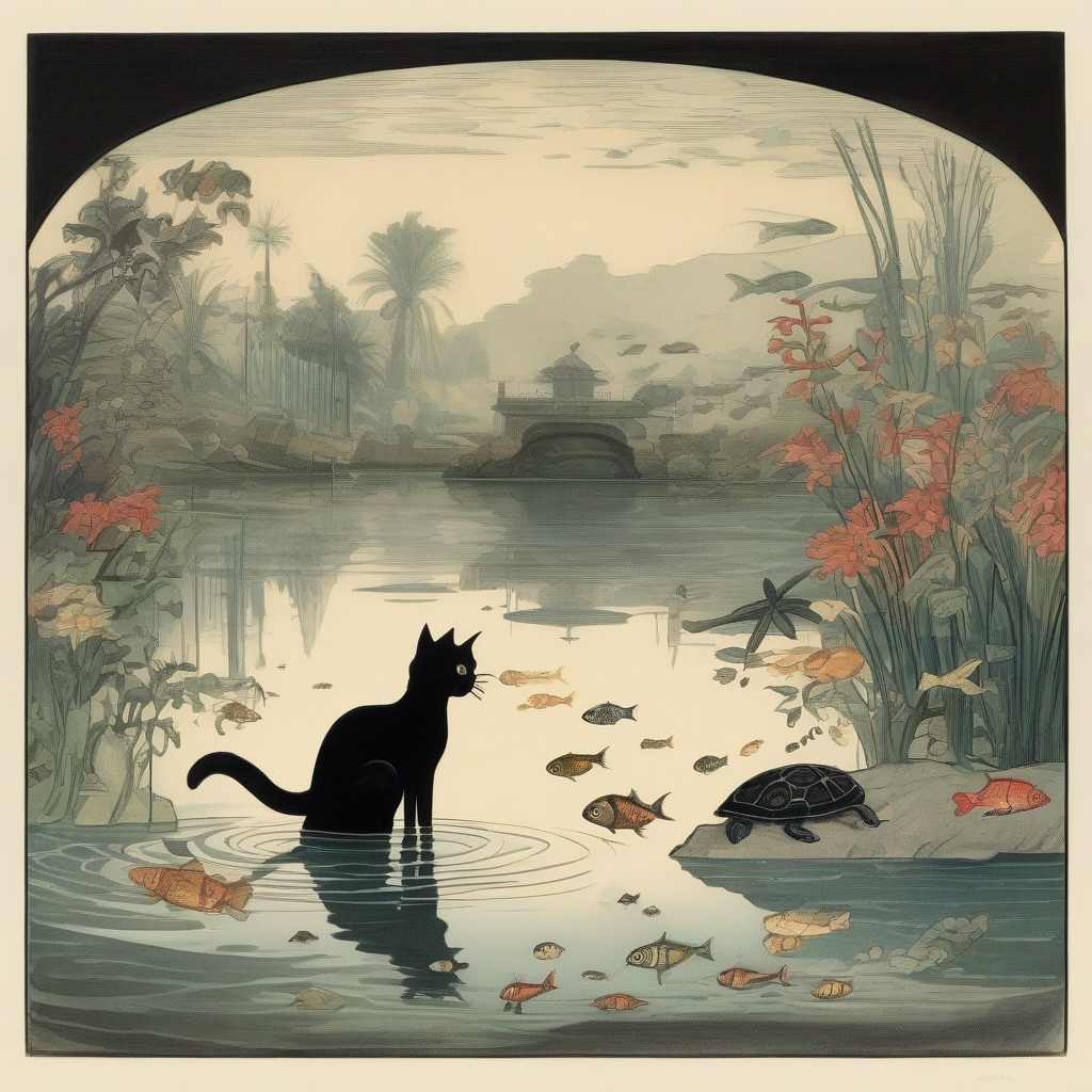 桥下的江南小猫