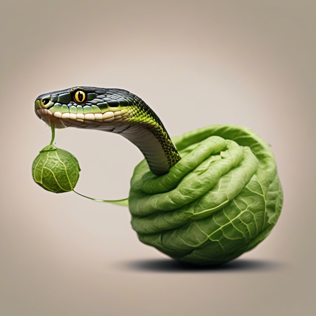 莴苣的蛇
