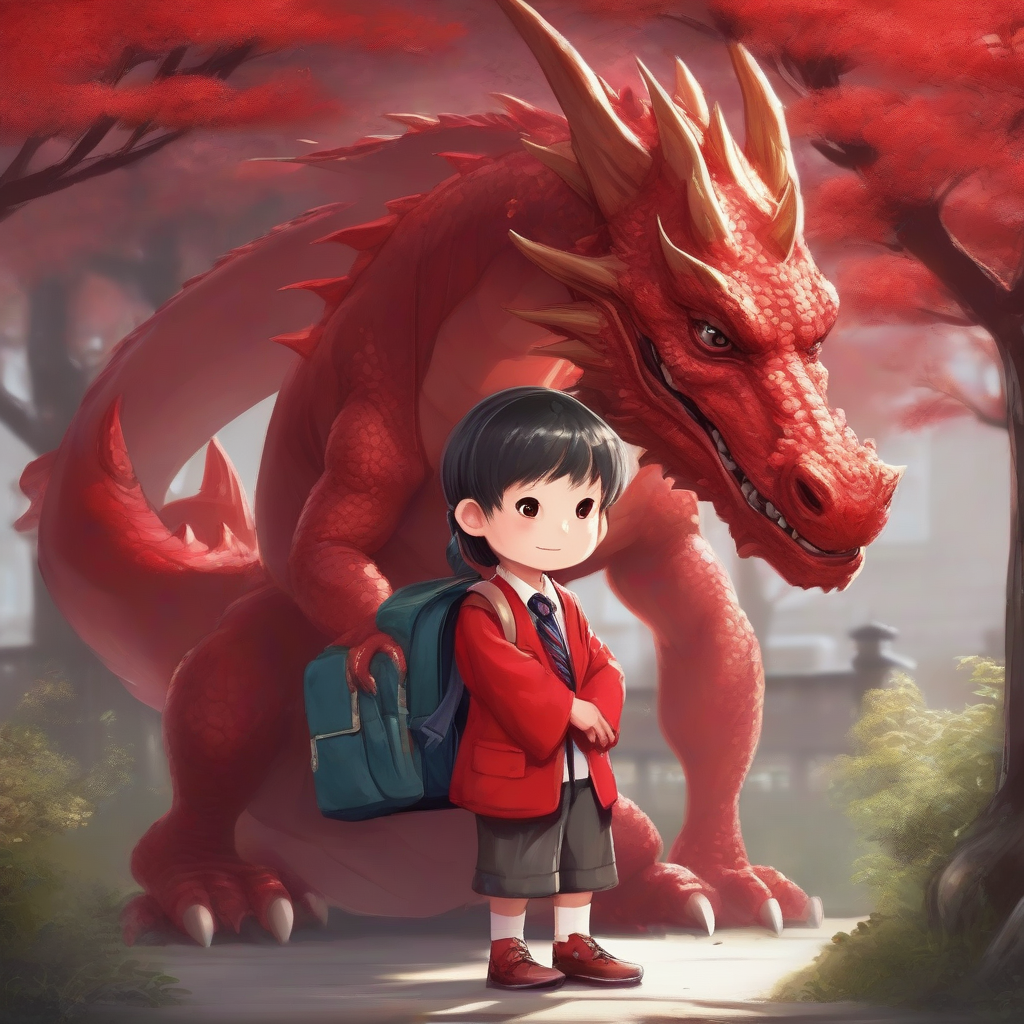守卫小学生的龙