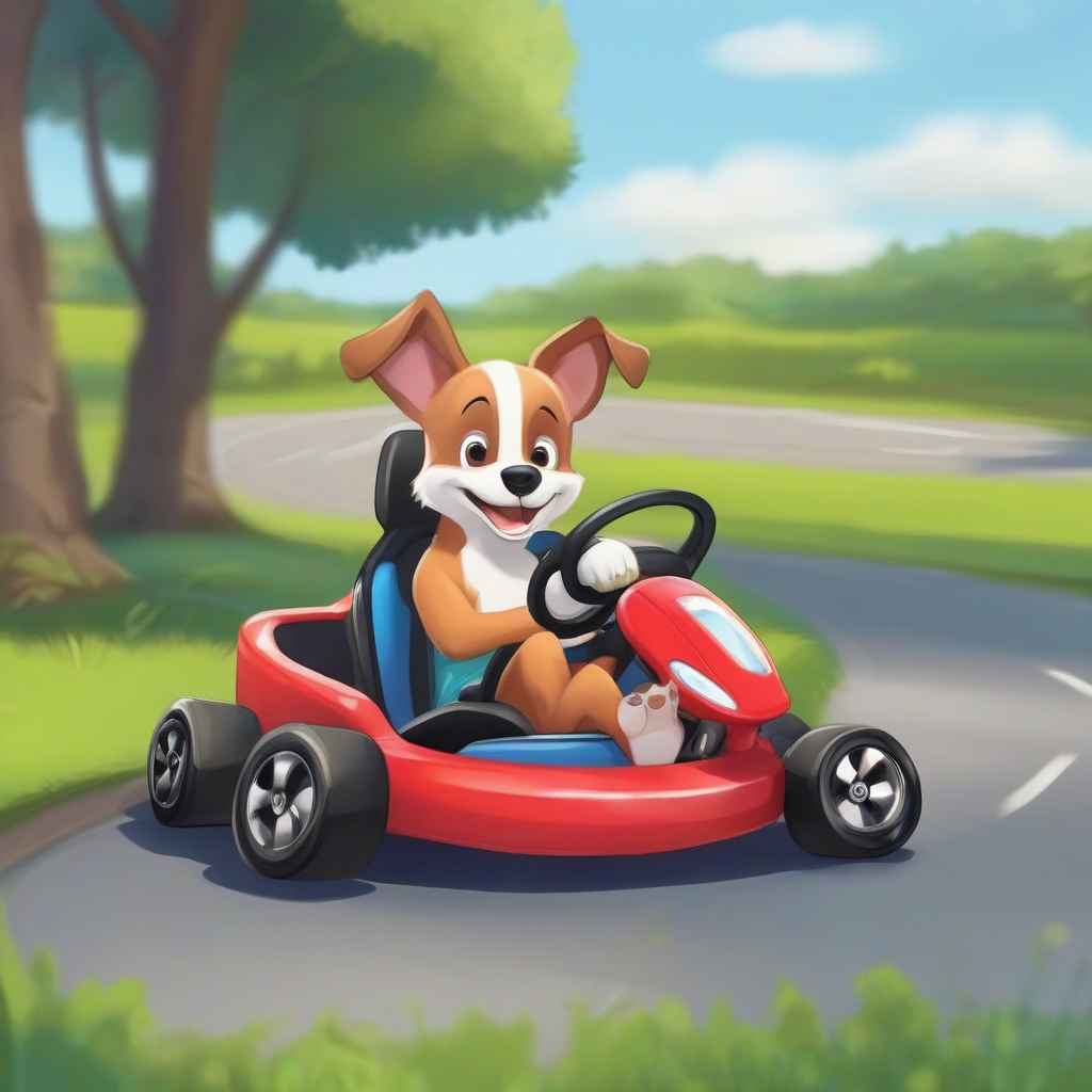 狗开卡丁车